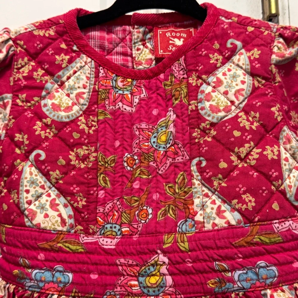 Seven7 Kids Casual Dress - Red Floral
